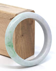 Baikalla Jewelry Jadeite Jade Bangle Bracelet Baikalla™ "Classic Bangle" Genuine Burmese Green Jadeite Jade Bangle Bracelet (58.28 mm)