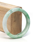 Baikalla Jewelry Jadeite Jade Bangle Bracelet Baikalla™ "Classic Bangle" Genuine Burmese Green Jadeite Jade Bangle Bracelet ( 58.3mm)