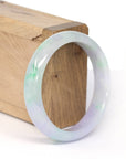 Baikalla Jewelry Jadeite Jade Bangle Bracelet Genuine Burmese Lavender & Green Jadeite Jade Bangle Bracelet (56.62 mm)
