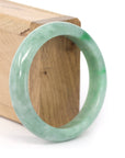 Baikalla Jewelry Jadeite Jade Bangle Bracelet Baikalla "Classic Bangle" Forest Green Natural Burmese Jadeite Jade Bangle ( 55.91 mm )