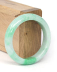 Baikalla Jewelry Jadeite Jade Bangle Bracelet Genuine Burmese Vibrant Green Jadeite Jade Bangle Bracelet (53 mm)