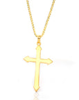 Baikalla Jewelry 24K Pure Yellow Gold Pendant 24K Yellow Gold Cross Pendant Necklace
