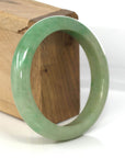 Baikalla Jewelry Jadeite Jade Bangle Bracelet Genuine Burmese Yellowish Green Jadeite Jade Bangle (57.10 mm)