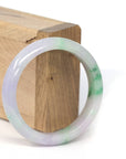 Baikalla Jewelry Jadeite Jade Bangle Bracelet Genuine Burmese Lavender & Green Jadeite Jade Bangle Bracelet ( 53.38 mm )