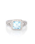 Baikalla Jewelry Gemstone Ring Baikalla™ Sterling Silver Sky Blue Topaz Ring