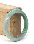 Baikalla Jewelry Jadeite Jade Bangle Bracelet Genuine Burmese Forest Green Jadeite Jade Bangle Bracelet (57.37 mm)
