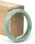 Baikalla Jewelry Jadeite Jade Bangle Bracelet Genuine Burmese Forest Green Jadeite Jade Bangle Bracelet (55.93 mm)