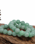 Baikalla Jewelry jade beads bracelet 6 inches Jadeite Jade 13mm Round Green Beads Bracelet ( 13 mm )