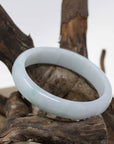 Baikalla Jewelry Jadeite Jade Bangle Bracelet Baikalla™ "Classic Bangle" Genuine Burmese Green Jadeite Jade Bangle Bracelet (62.38mm)