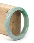 Baikalla Jewelry Jadeite Jade Bangle Bracelet Genuine Burmese Forest Green Jadeite Jade Bangle Bracelet (60.57 mm)