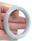 Baikalla Jewelry Jadeite Jade Bangle Bracelet Genuine Burmese Blue-green Jadeite Jade Bangle Bracelet (60 mm)
