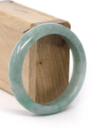 Baikalla Jewelry Jadeite Jade Bangle Bracelet Genuine Burmese Green Jadeite Jade Bangle Bracelet (56.9 mm)