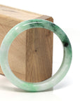 Baikalla Jewelry Jadeite Jade Bangle Bracelet Baikalla™ "Classic Bangle" Genuine Burmese Green Jadeite Jade Bangle Bracelet ( 58.3 mm)