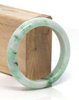 Baikalla Jewelry Jadeite Jade Bangle Bracelet Baikalla™ "Classic Bangle" Genuine Burmese Green Jadeite Jade Bangle Bracelet (58.4 mm)