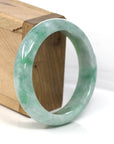 Baikalla Jewelry Jadeite Jade Bangle Bracelet Baikalla Classic Green Natural Jadeite Jade Bangle (56.58 mm)