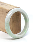 Baikalla Jewelry Jadeite Jade Bangle Bracelet Baikalla™ "Classic Bangle" Genuine Burmese Green Jadeite Jade Bangle Bracelet (58.6 mm)