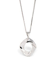 Baikalla Jewelry gemstone jewelry 18k White Gold Necklace With Zircon