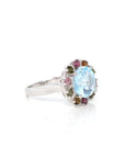 Baikalla Jewelry Gemstone Ring 6 Baikalla™ Sterling Silver Sky Blue Topaz Love Heart Ring