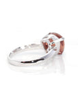 Baikalla Jewelry Gold Sapphire Ring 14k White Gold Oregon Sunstone Ring