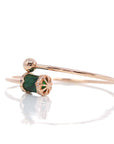 Baikalla Jewelry Gold Jade Bracelet 18k Rose Gold Lucky TongTong Jadeite jade Oval Bracelet Bangle W/ Diamonds