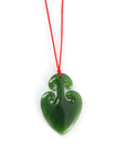 Baikalla Jewelry Baikalla™ "Lucky Jade Anchor" Green Jade Pendant Necklace