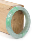 Baikalla Jewelry Jadeite Jade Bangle Bracelet Baikalla "Classic Bangle" Apple Green Natural Burmese Jadeite Jade Bangle ( 53.81mm )