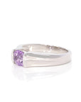 Baikalla Jewelry Gemstone Ring Amethyst Baikalla™ Sterling Silver Oval Swiss Blue Topaz & Amethyst Ring