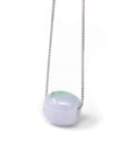 Baikalla Jewelry Jade Pendant Necklace Baikalla™ "Good Luck Button" Necklace Real Lavender Jade Lucky TongTong Pendant Necklace