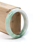 Baikalla Jewelry Jadeite Jade Bangle Bracelet Baikalla™ "Classic Bangle" Genuine Burmese Green Jadeite Jade Bangle Bracelet (57.0 mm)
