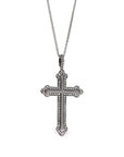 Baikalla Jewelry 24K Pure Yellow Gold Pendant Pendant Only 18K White Gold Cross Pendant Necklace With Diamond