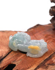 Baikalla Jewelry genuine jadeite carving Baikalla™ Pi Xiu Genuine Burmese Translucent Jadeite Jade PiXiu Pendant Necklace (FengShui Lucky)