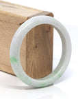 Baikalla Jewelry Jadeite Jade Bangle Bracelet Baikalla™ "Classic Bangle" Genuine Burmese Green Jadeite Jade Bangle Bracelet (57.2 mm)