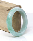 Baikalla Jewelry Jadeite Jade Bangle Bracelet Genuine Burmese High-End Green Jadeite Jade Bangle Bracelet (54.3mm)