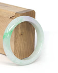Baikalla Jewelry Jadeite Jade Bangle Bracelet Genuine Burmese Vibrant Green Jadeite Jade Bangle Bracelet (53.88 mm)