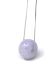 Baikalla Jewelry Jade Pendant Necklace Baikalla™ "Good Luck Button" Necklace Real Lavender Jade Lucky KouKou Pendant Necklace
