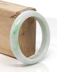 Baikalla Jewelry Jadeite Jade Bangle Bracelet Baikalla™ "Classic Bangle" Genuine Burmese Green Jadeite Jade Bangle Bracelet (56.8 mm)