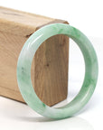 Baikalla Jewelry Jadeite Jade Bangle Bracelet Genuine Burmese Green Jadeite Jade Bangle Bracelet (58.7 mm)