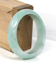 Baikalla Jewelry Jadeite Jade Bangle Bracelet Genuine Burmese Green Jadeite Jade Bangle Bracelet (56.01 mm)