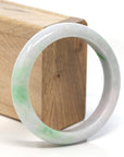 Baikalla Jewelry Jadeite Jade Bangle Bracelet Baikalla™ "Classic Bangle" Genuine Burmese Green Jadeite Jade Bangle Bracelet (58.28 mm)
