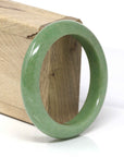 Baikalla Jewelry Jadeite Jade Bangle Bracelet Baikalla™ "Classic Bangle" Genuine Burmese High End Deep Green Jadeite Jade Bangle Bracelet (56.43mm)