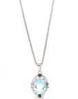 Baikalla Jewelry Topaz Necklace Sterling Silver Topaz Necklace With Tourmaline and Zircon Accent Stones