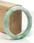 Baikalla Jewelry Jadeite Jade Bangle Bracelet Baikalla™ "Classic Bangle" Genuine Burmese Green Jadeite Jade Bangle Bracelet ( 58.3mm)