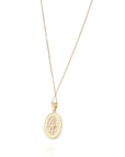 Baikalla Jewelry 14K Pure Yellow Gold Pendant 14k Yellow Gold Jesus Charm Necklace