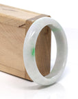 Baikalla Jewelry Jadeite Jade Bangle Bracelet Baikalla™ "Classic Bangle" Genuine Burmese Green Jadeite Jade Bangle Bracelet (57.12 mm)