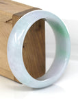 Baikalla Jewelry Jadeite Jade Bangle Bracelet High-quality Lavender-Green Natural Burmese Jadeite Jade Bangle (57.30 mm)