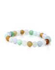 Baikalla Jewelry jade beads bracelet Genuine Jadeite Jade Round Multiple Colors Beads Bracelet ( 7 mm)
