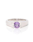 Baikalla Jewelry Gemstone Ring Amethyst Baikalla™ Sterling Silver Oval Swiss Blue Topaz & Amethyst Ring
