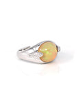 Baikalla Jewelry Gold Opal Ring Baikalla™ "Charlotte" 18K Gold Ethiopian Opal Men's Ring