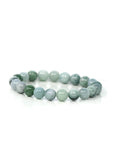 Baikalla Jewelry jade beads bracelet Genuine Jadeite Jade 10mm Round Blue Green Multiple Color Beads Bracelet (10mm)