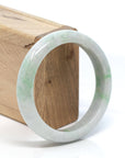 Baikalla Jewelry Jadeite Jade Bangle Bracelet Baikalla™ "Classic Bangle" Genuine Burmese Green Jadeite Jade Bangle Bracelet (58.68 mm)